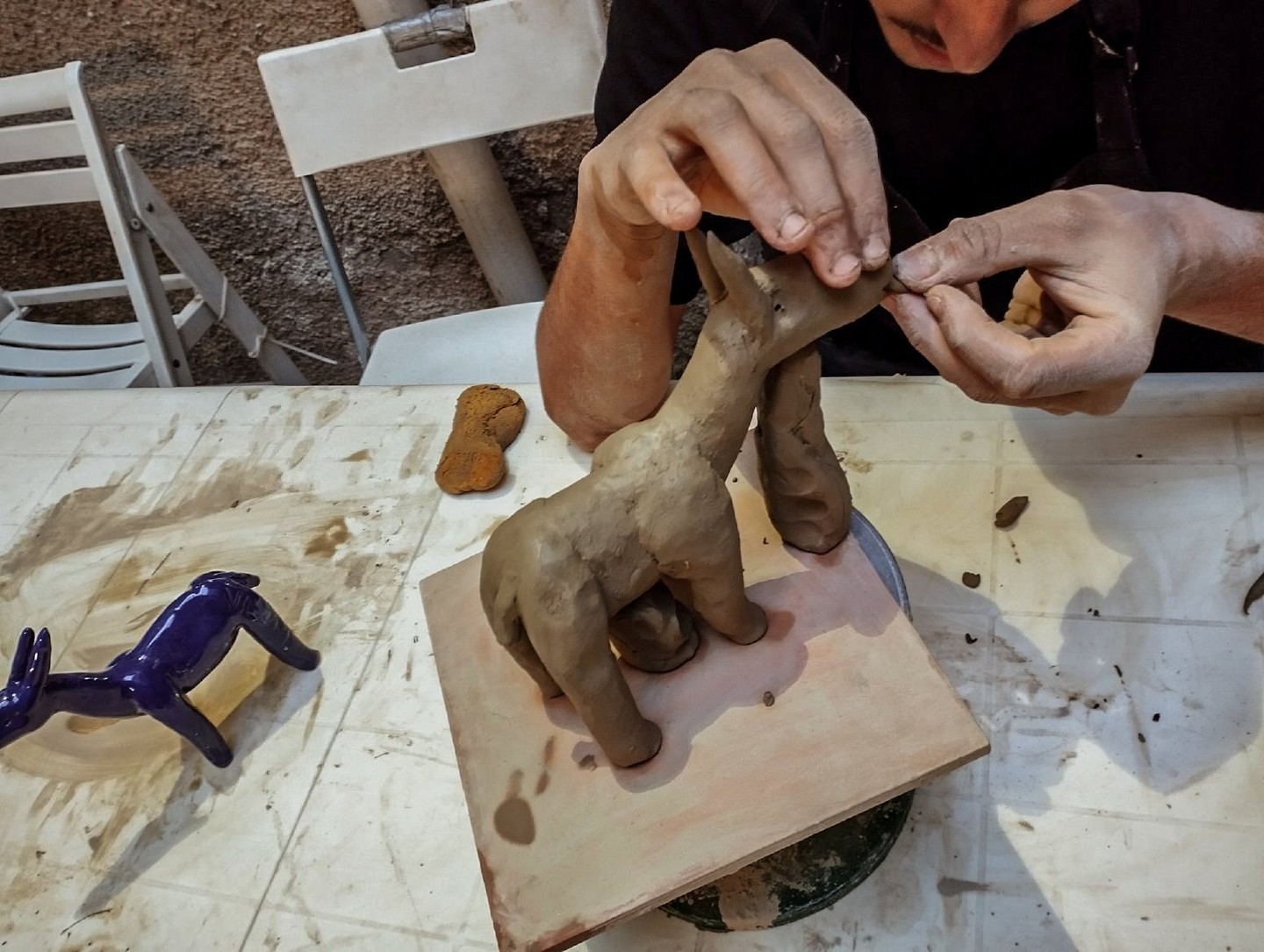 Hands-on clay modeling private tour in Vietri; Create & glaze majolica; 1 hour from Naples, Italy