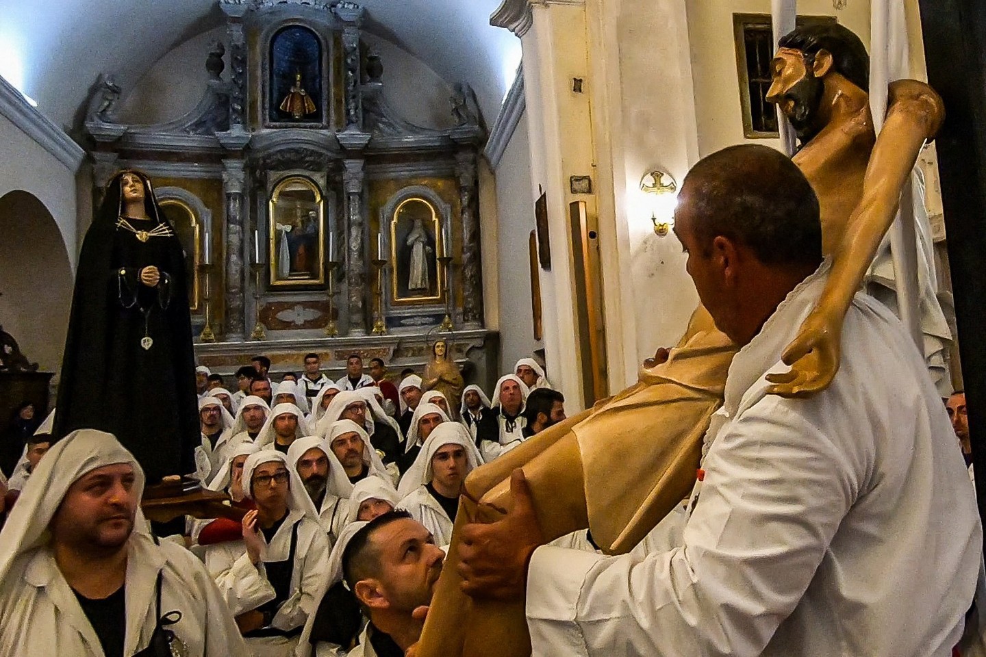Photography and culture rare insider tour of Cuglieri's Holy Week/Good Friday traditions in Sardinia