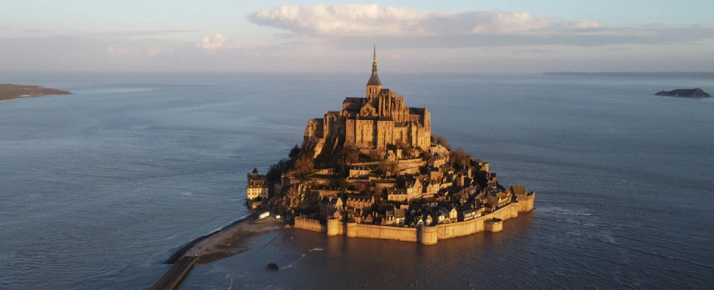 Mont Saint-Michel is a breathtaking medieval island commune in Normandy, France.
