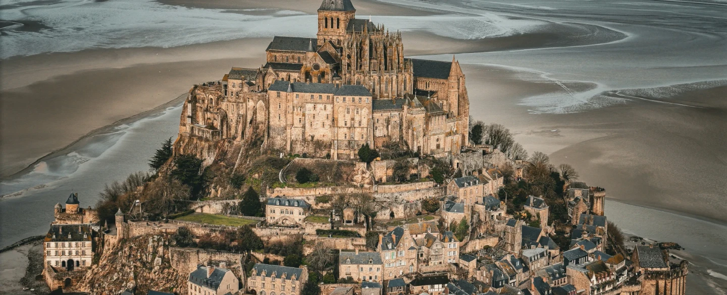 Mont Saint-Michel is a breathtaking medieval island commune in Normandy, France.